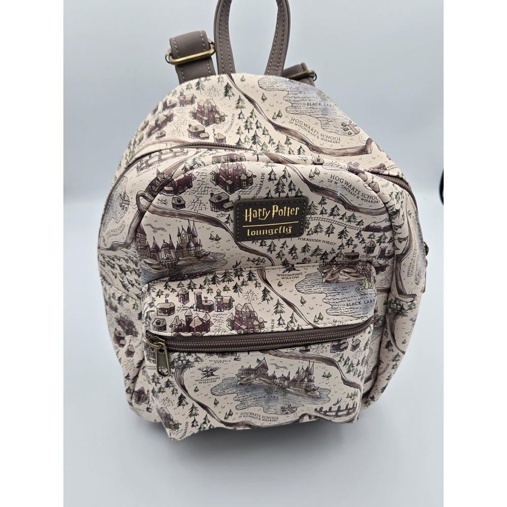 Loungefly Harry Potter‎ School Grounds Hogwarts Mini Backpack Map Pattern